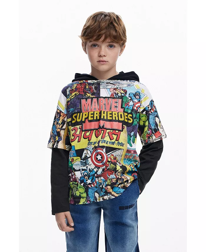 

Футболка Marvel для мальчиков с эффектом многослойности Desigual, мультиколор