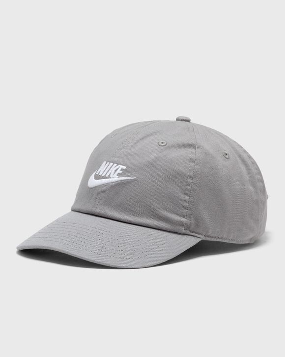 

Бейсболка Nike Club Unstructured Futura Wash Cap, цвет particle grey/white