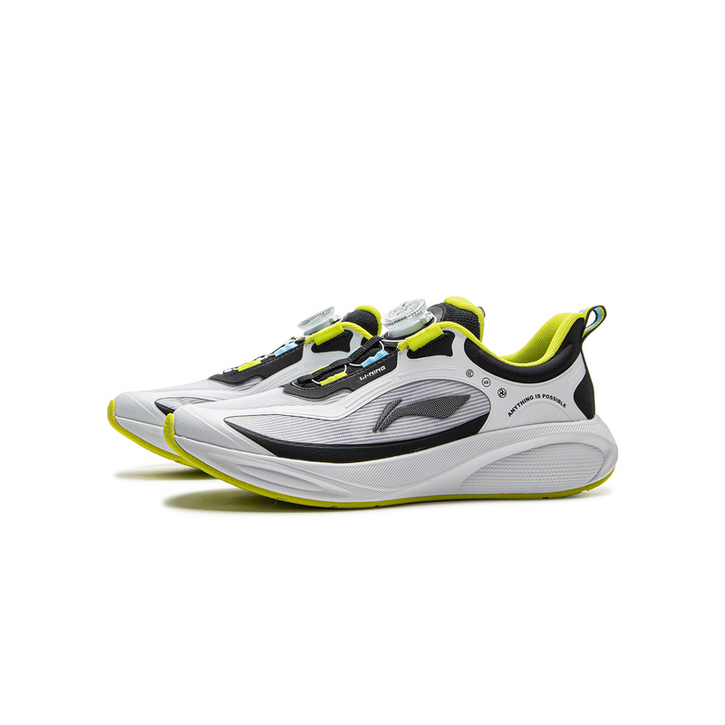 LINING YOUNG Амортизирующие беговые кроссовки Low-Top для детей стандартные White/Black для подростков — фото 4