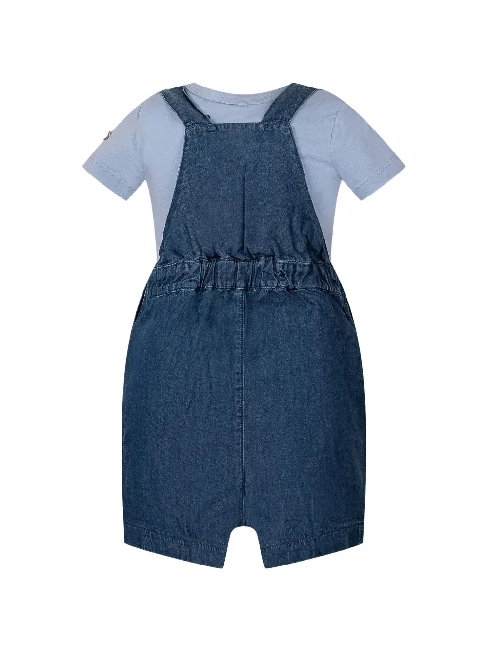 Комплект из топа и комбинезона с вышивкой Guess Kids, синий — фото 2