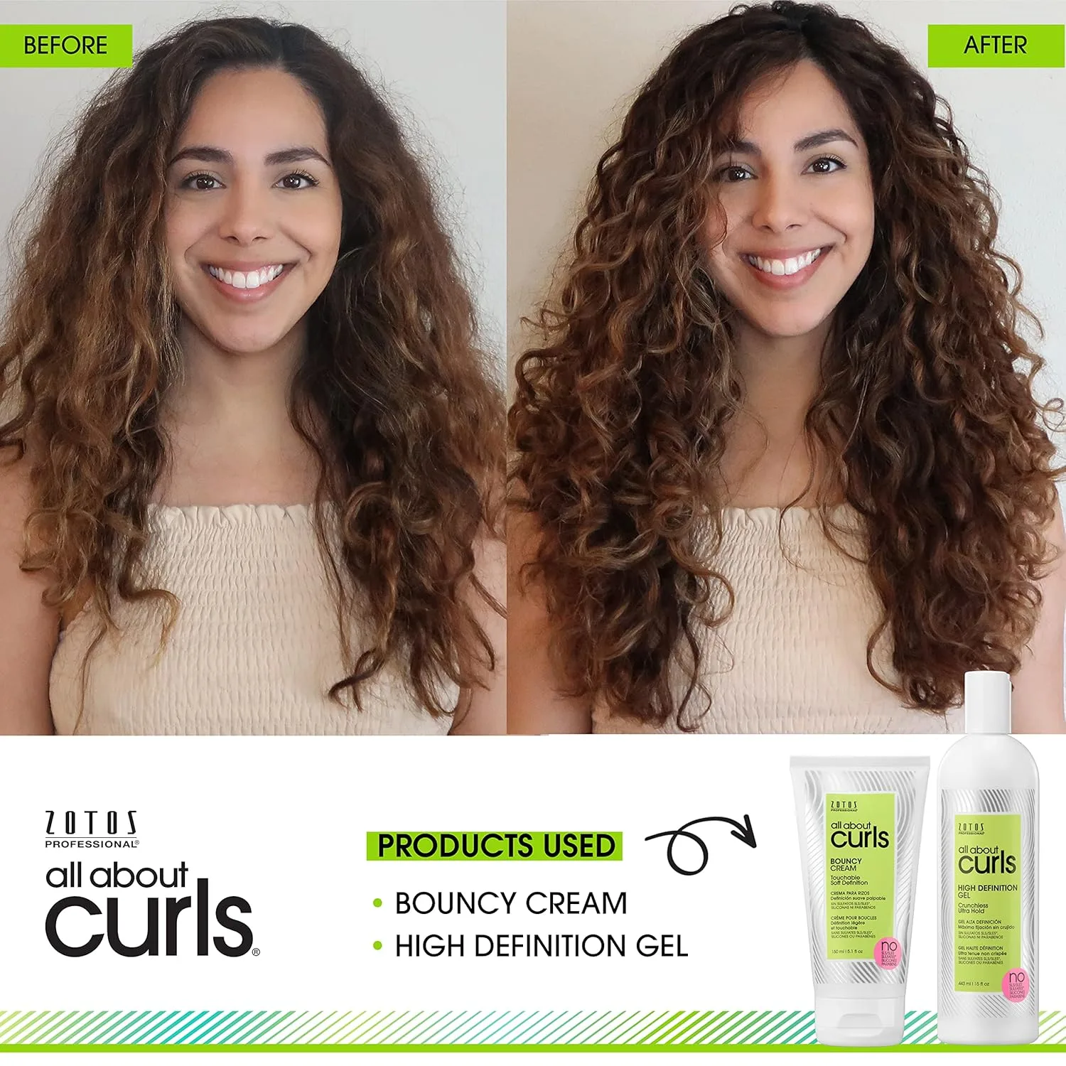 ALL ABOUT CURLS Luxe Leave-In Detangler для укладки кудрявых волос: распутывает, увлажняет, борется с пушистостью, придает мягкость, интенсивное увлажнение, vegan, cruelty free, без сульфатов и парабенов 222/151 мл (2 шт.) — фото 2