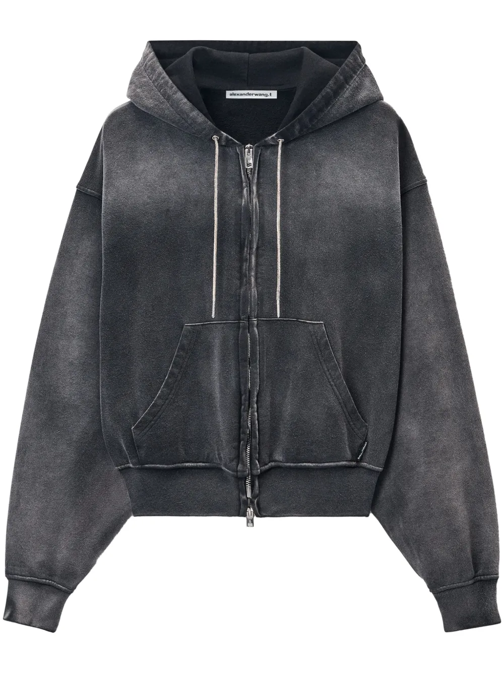 

Худи со стразами Alexander Wang, черный