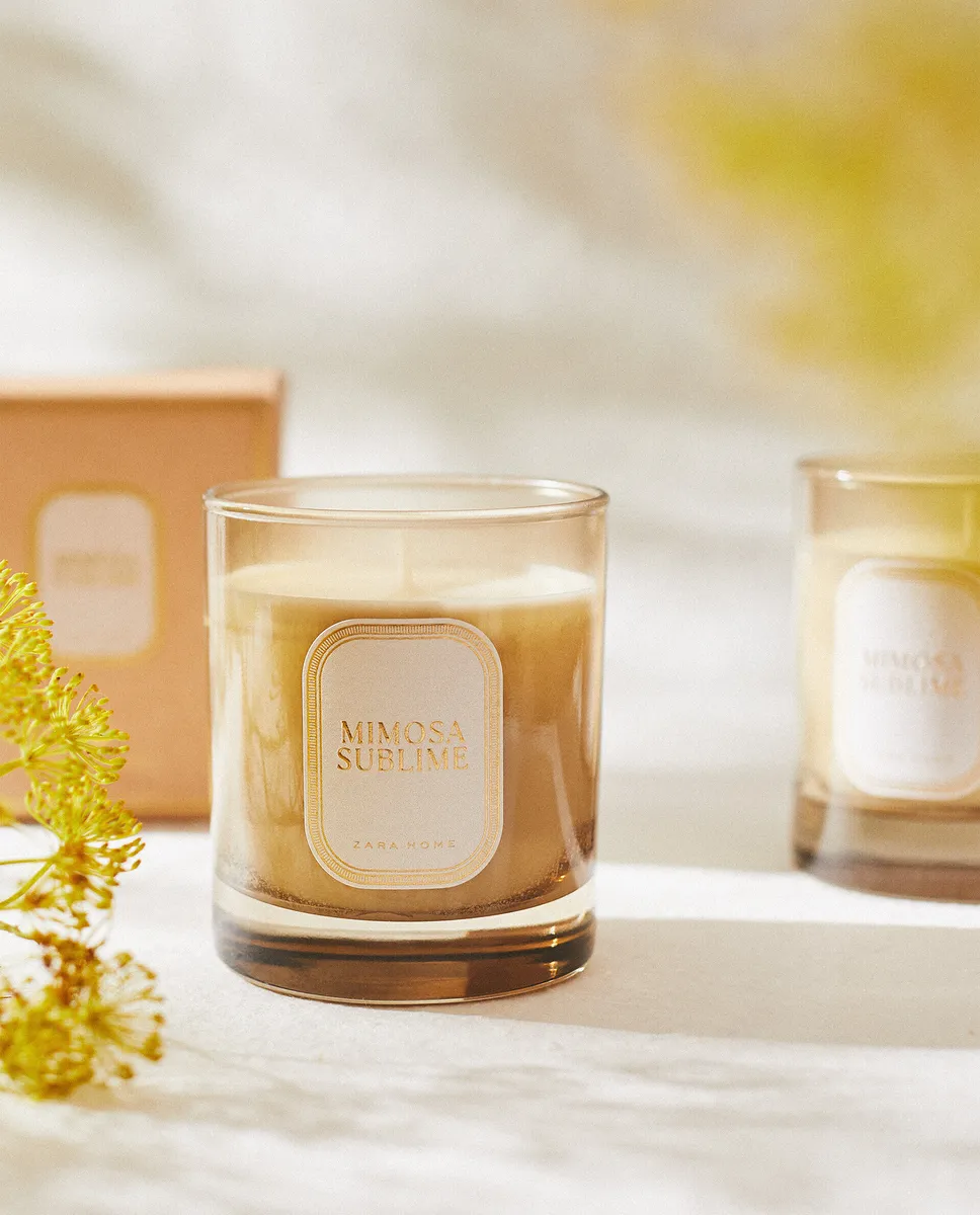 

(200 г) ароматическая свеча Mimosa Sublime Zara Home, желтый