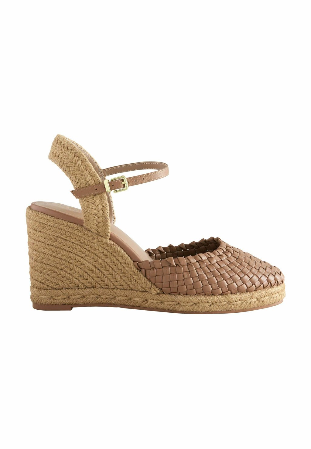 Эспадрильи REGULAR FIT - FOREVER COMFORT ROUND TOE WEAVE DETAIL - Wedge sandals Next, коричневый — фото 3