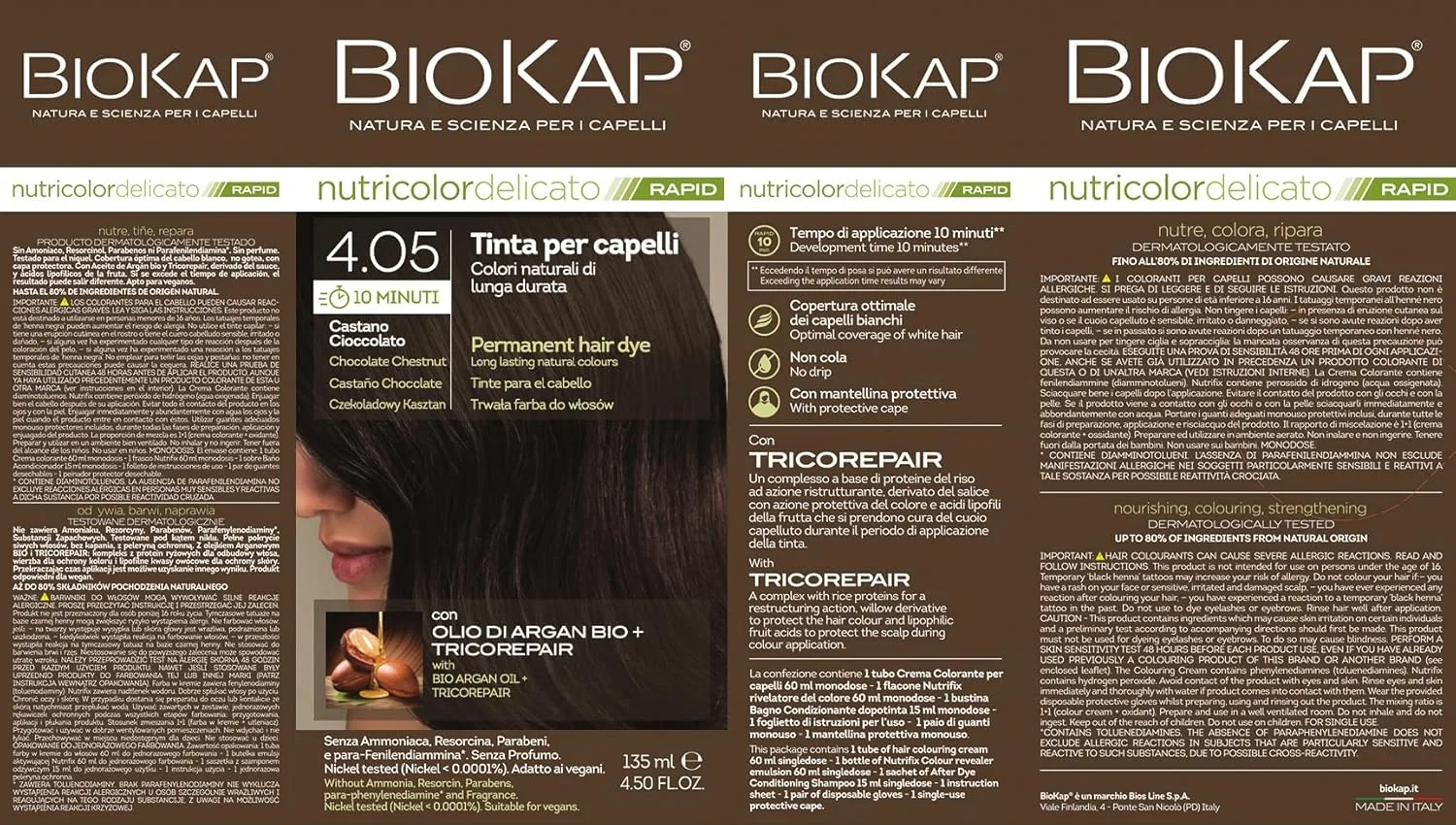Стойкая краска для волос «Nutricolor Rapid» от Biokap Biokap, Chocolate Maroon — фото 3