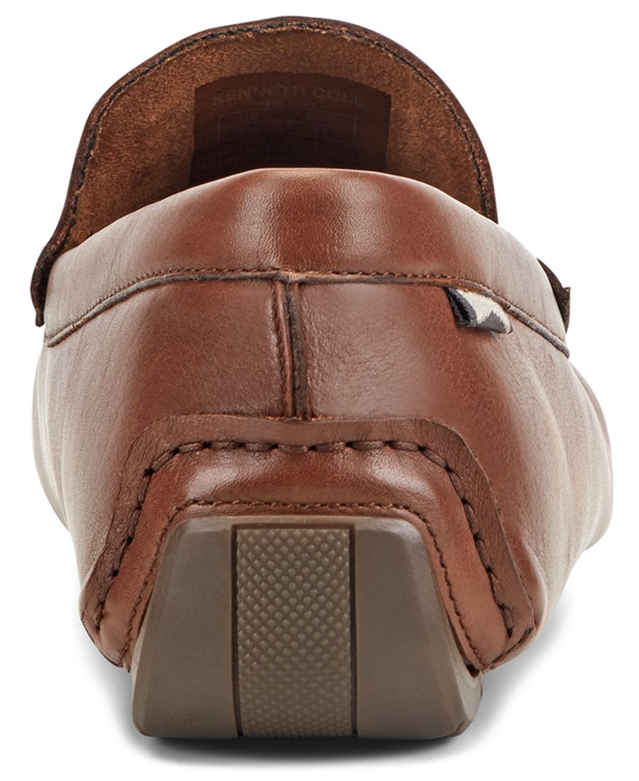 Мужские повседневные лоферы Theo без шнурков Kenneth Cole New York, Medium Brown Leather — фото 3