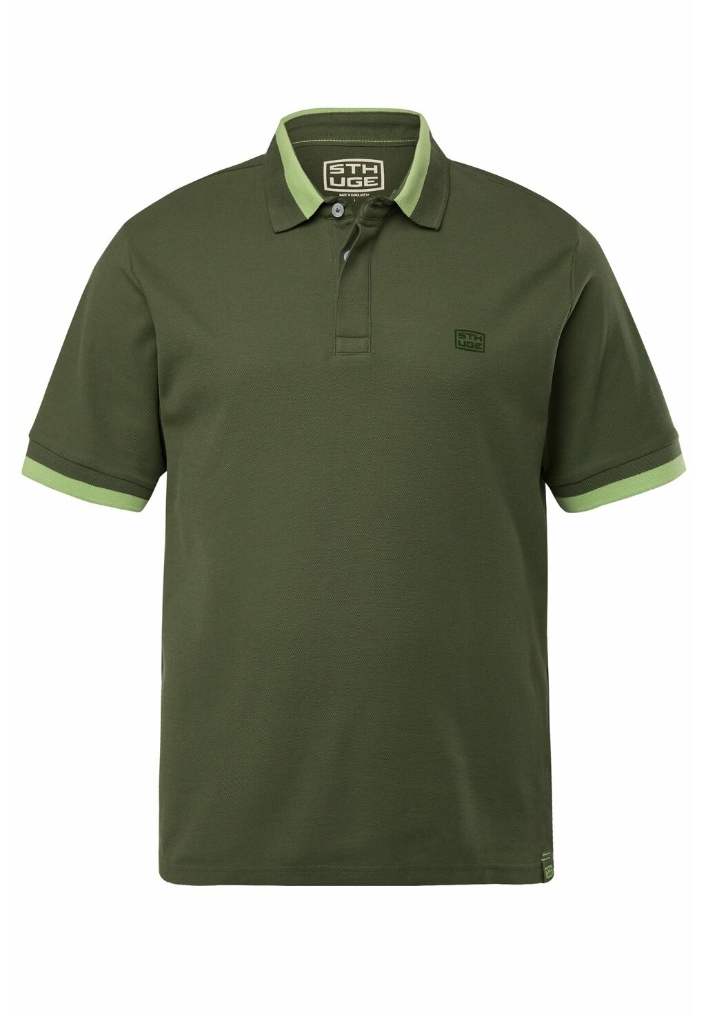 

Рубашка поло SHORT SLEEVE STHUGE, темно-зеленый