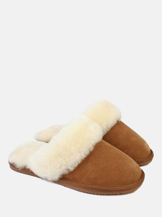 Тапочки из овчины British Boxers, цвет Bracken Chestnut