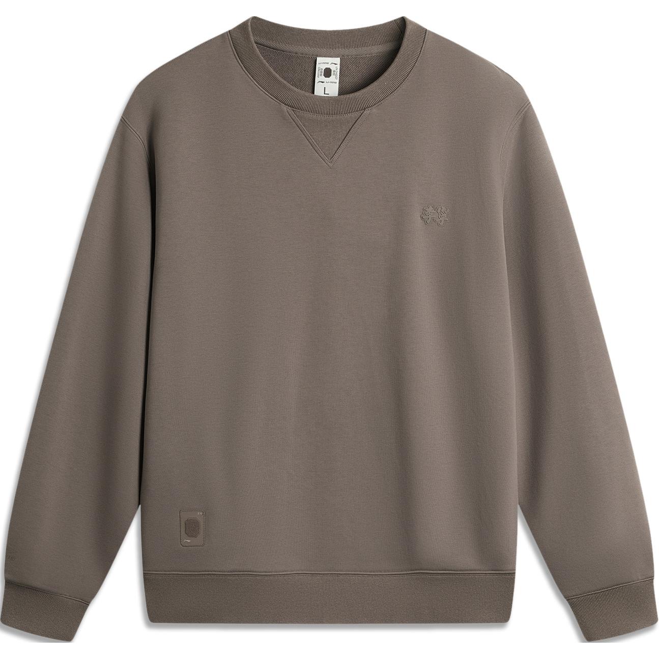

Толстовка LiNing мужская древесный серо-коричневый Tree Gray Brown