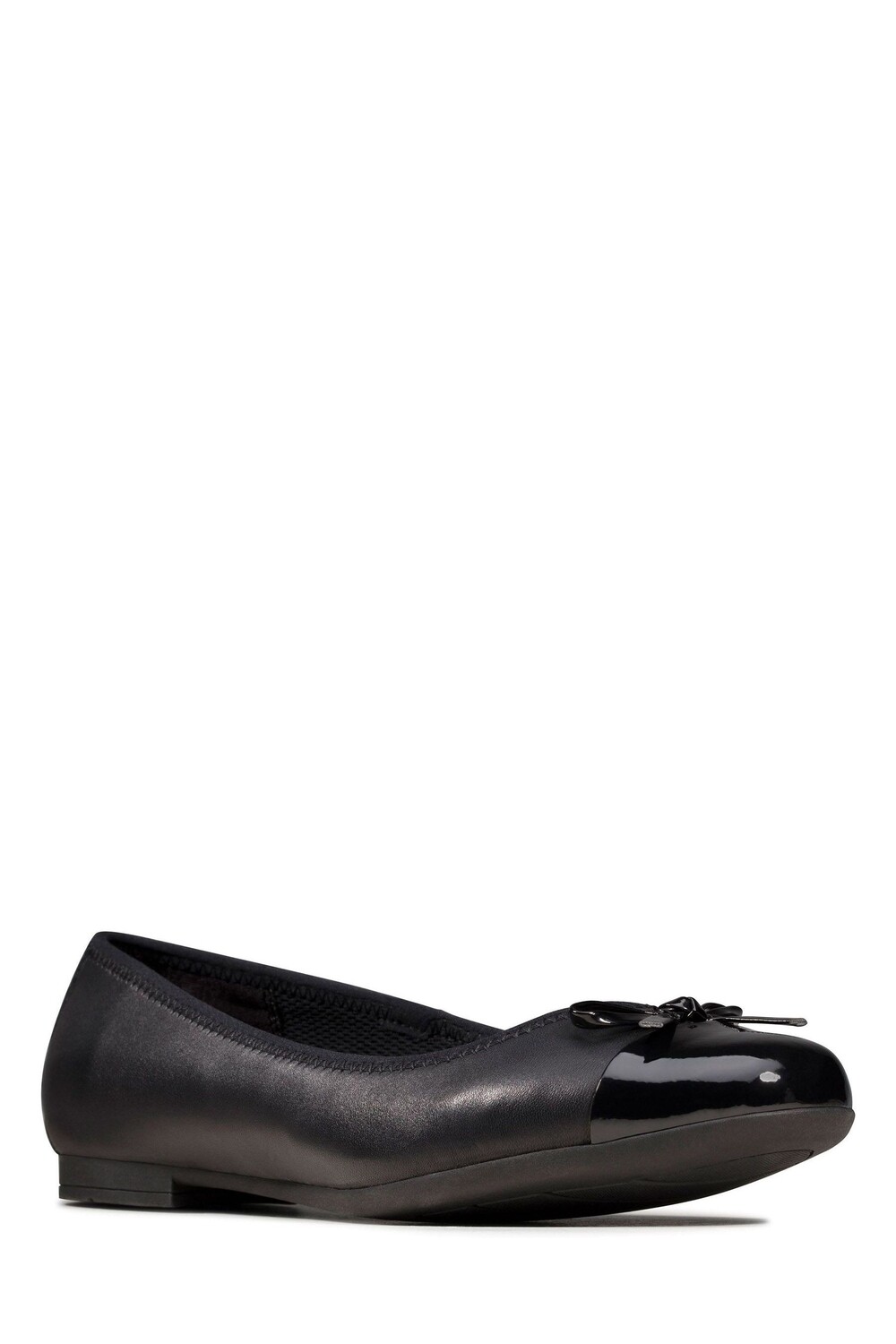 

Широкие кожаные туфли Clarks, черный
