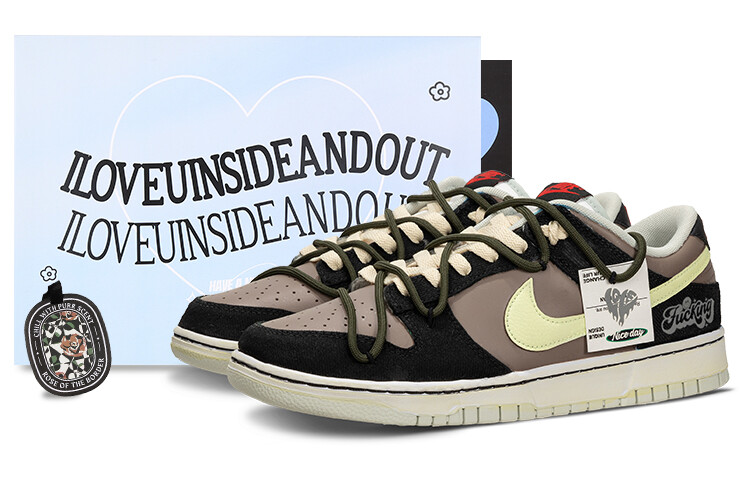

Кроссовки Nike Dunk Skateboard Shoes Men Low-Top Black/Brown