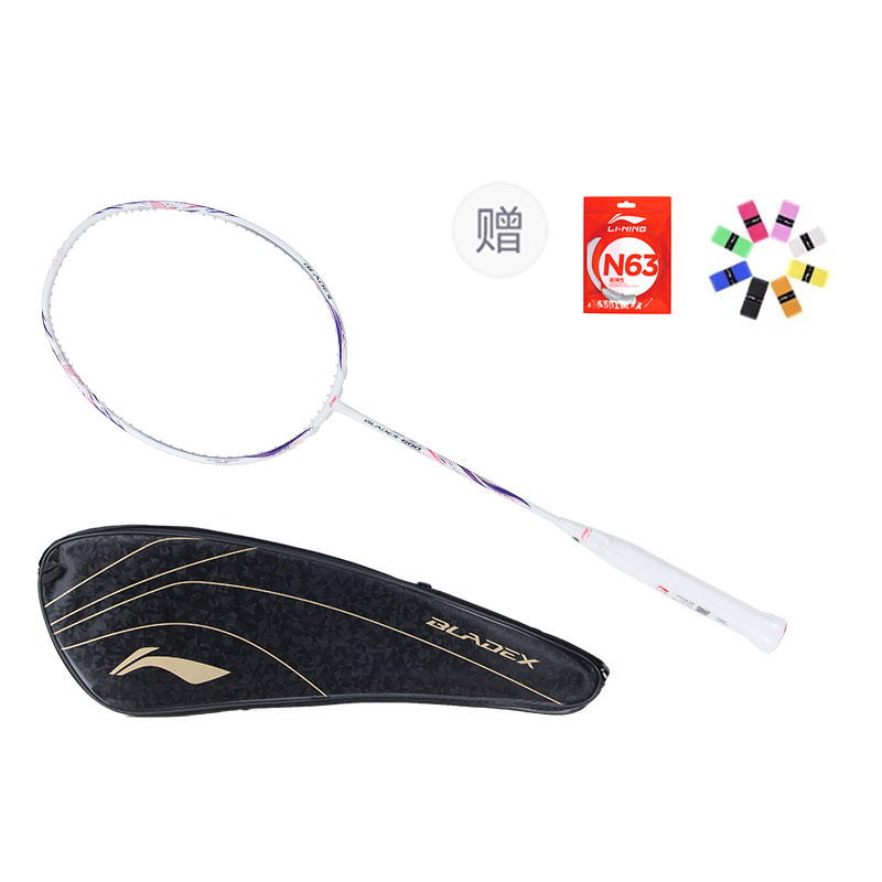 

LINING Blade Shadow 600 full carbon бадминтонная ракетка атакующего типа с утяжеленной головкой, жестким стержнем professional 675mm white