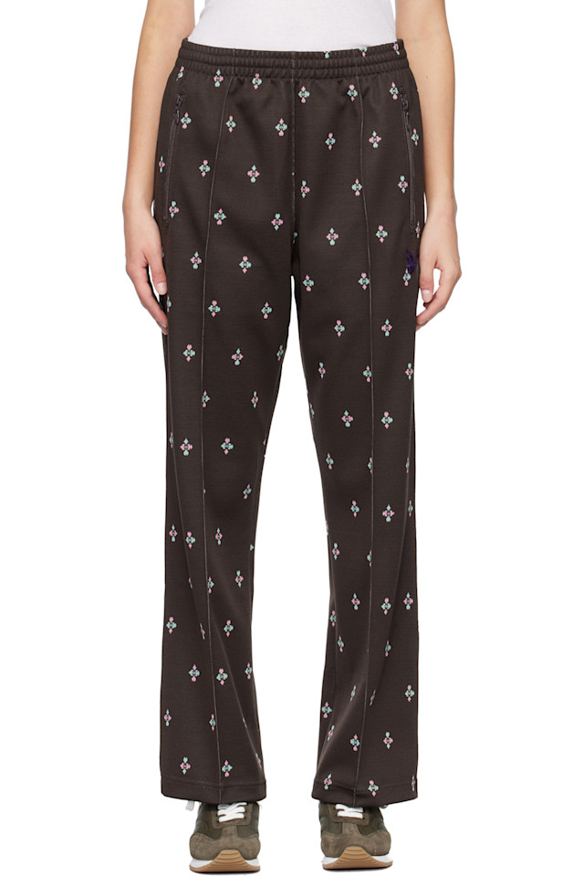 

Needles Коричневые домашние брюки из полиэстеровой жаккардовой ткани