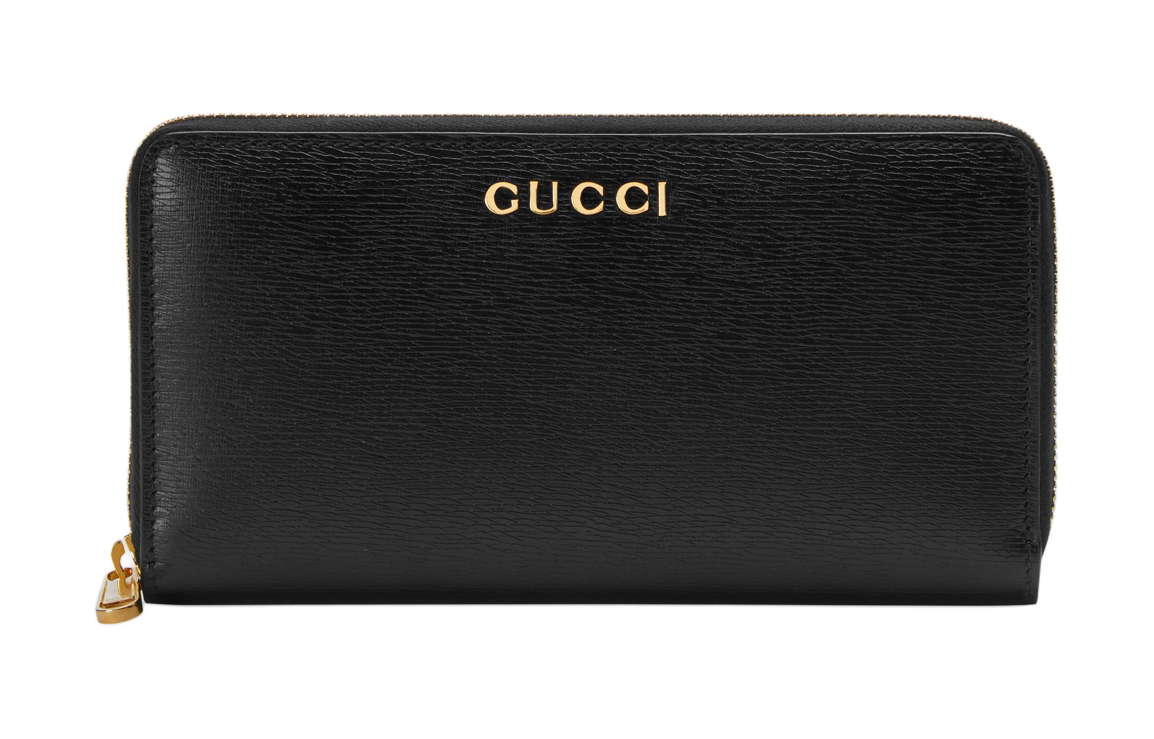 

GUCCI Кожаный кошелек для женщин черный