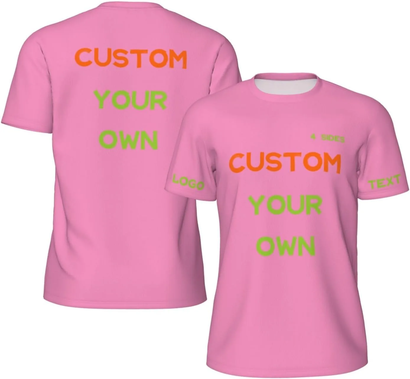 

Футболка Custom с принтом на 4 сторонах для мужчин