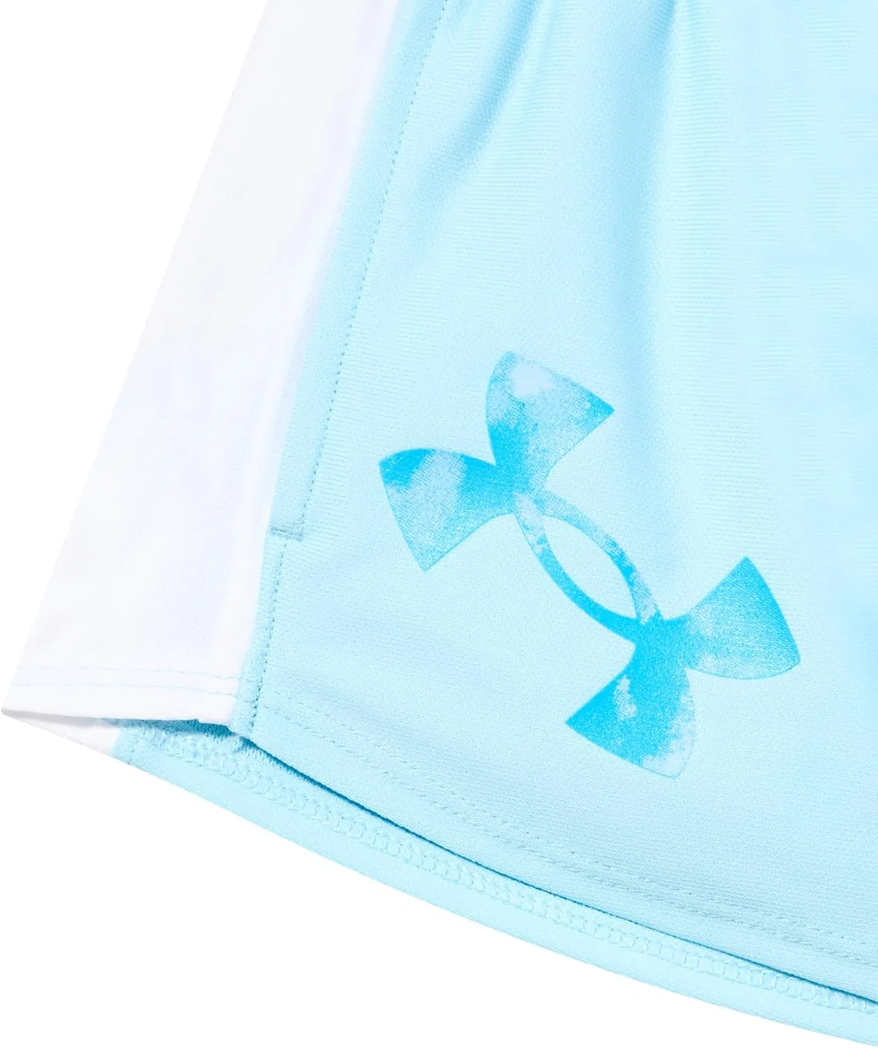 Детские шорты Under Armour Tech Play Up Logo Shorts (для девочек постарше), Stream/Blue Topaz — фото 2
