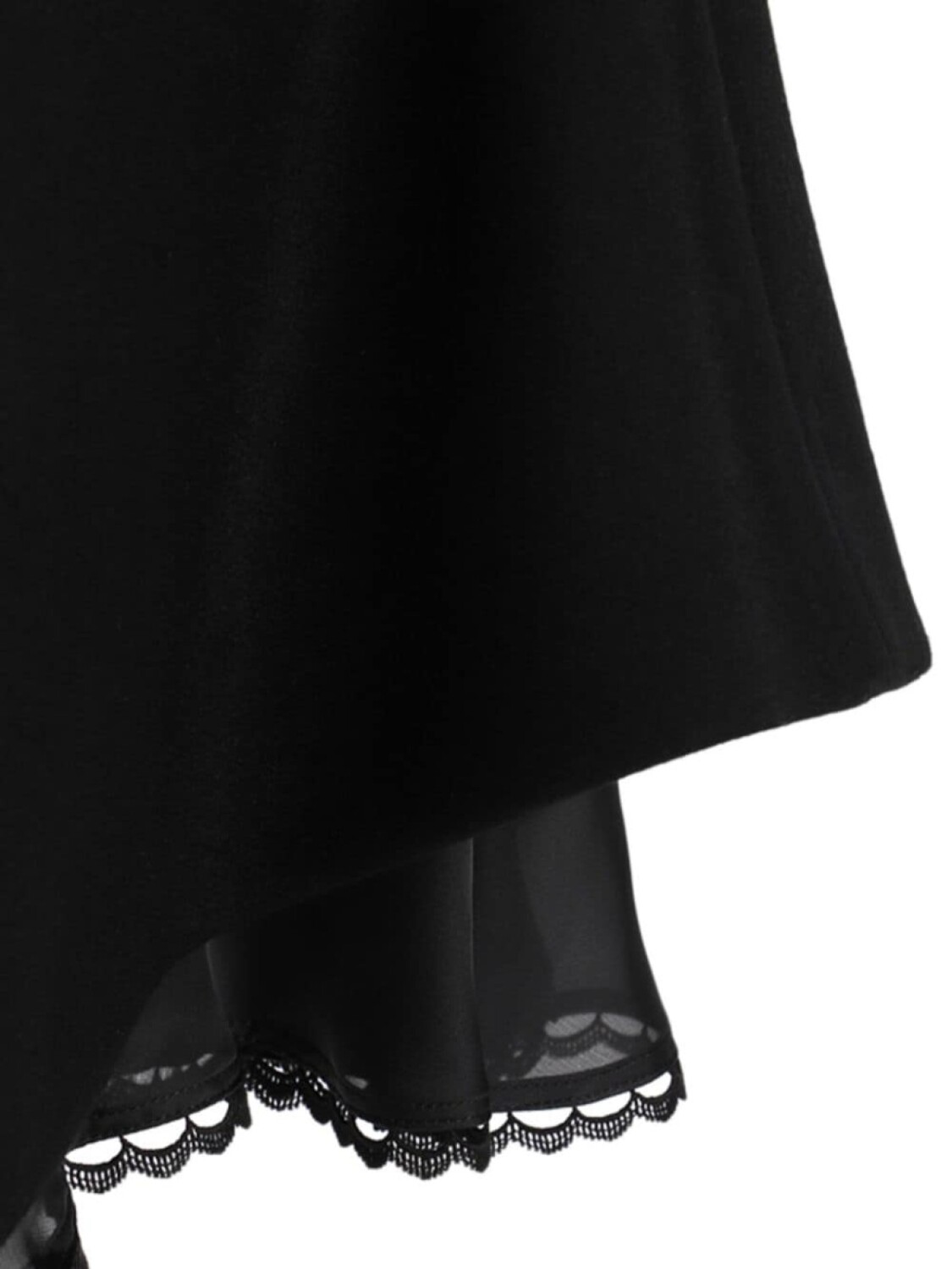 

Sacai шерстяная асимметричная юбка, черный