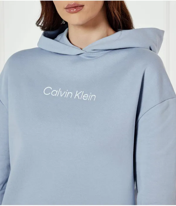 Толстовка с логотипом героя Regular fit Calvin Klein, синий — фото 4