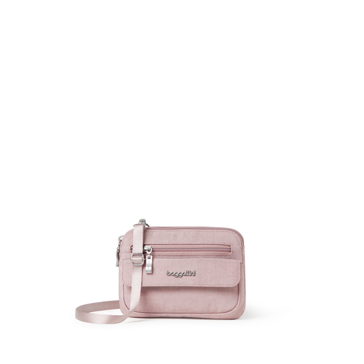 

Baggallini Женская мини-сумка через плечо Modern Everywhere, цвет Blush Shimmer