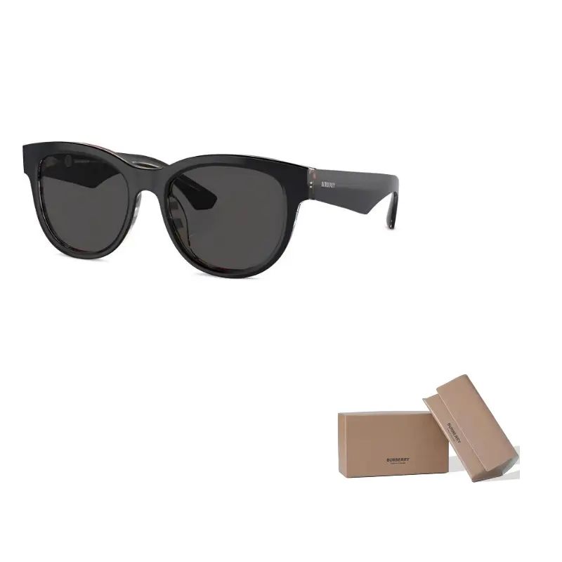

Burberry Солнцезащитные очки с круглой оправой, Black