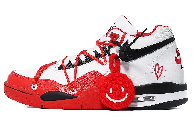 

Кроссовки Nike Flight Legacy Vintage Basketball Shoes Unisex Low-top Red/white, красный
