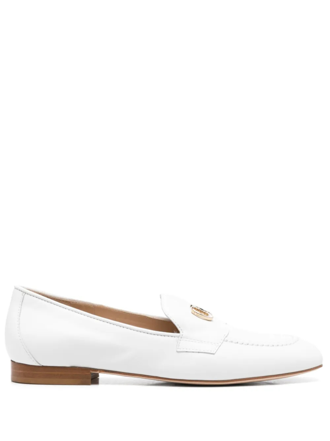 Кожаные мокасины Casadei, белый