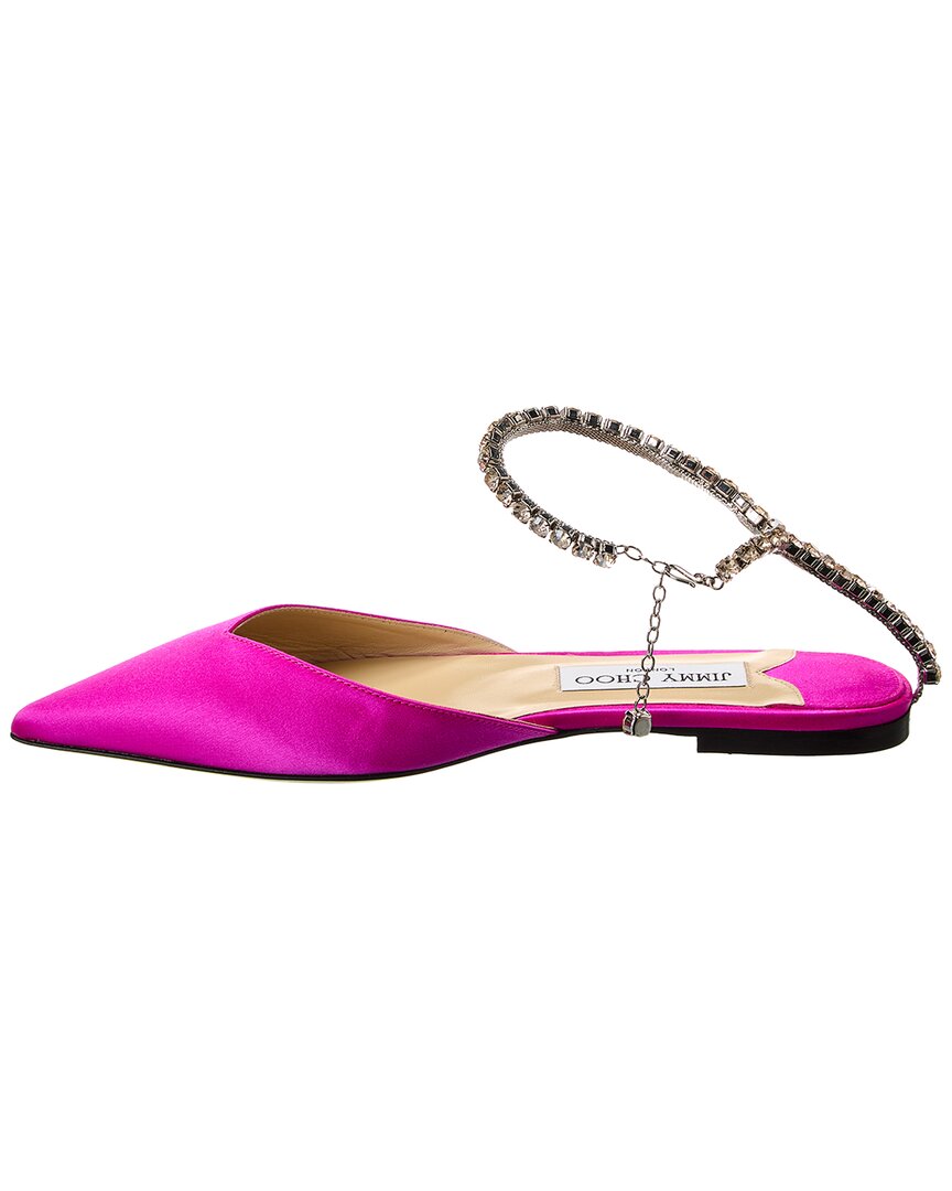 Сатиновые туфли Jimmy Choo Saeda Flat, цвет multi — фото 2