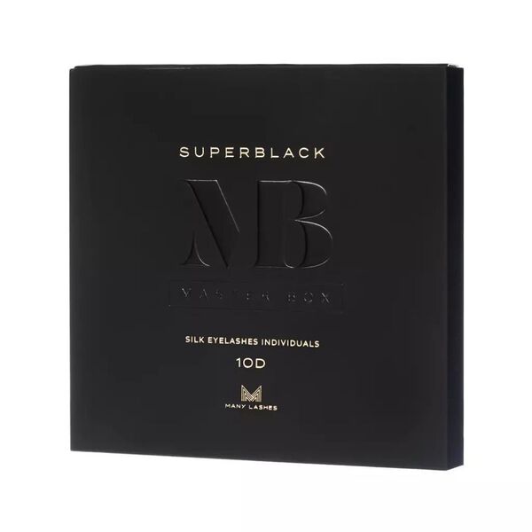 

Набор ресниц для макияжа 10d, изгиб c - натуральный изгиб, 1 комплект Many Beauty Master box superblack silk eyelashes individuals