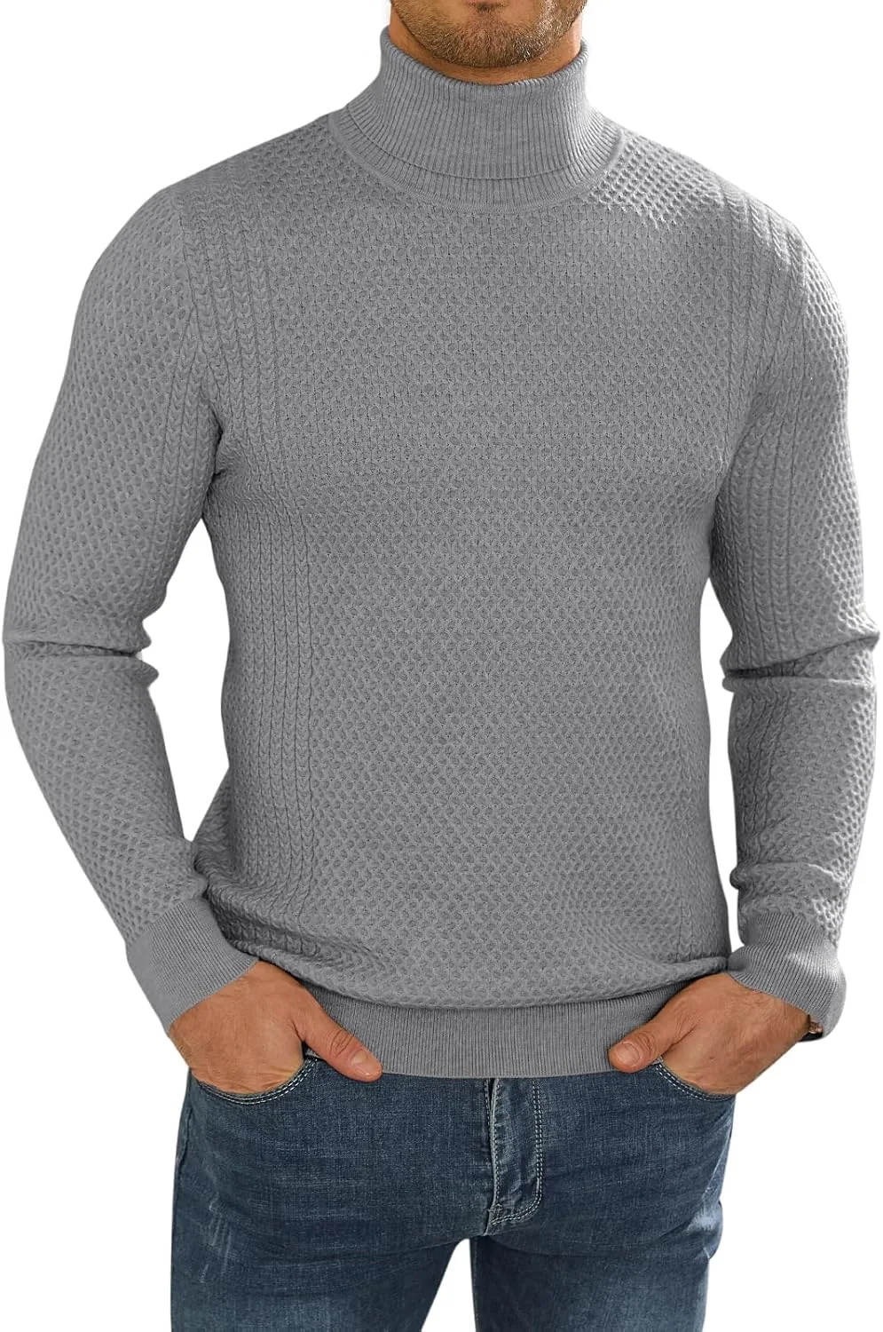 

Мужской свитер Slim Fit с воротником-стойкой LIFROWI