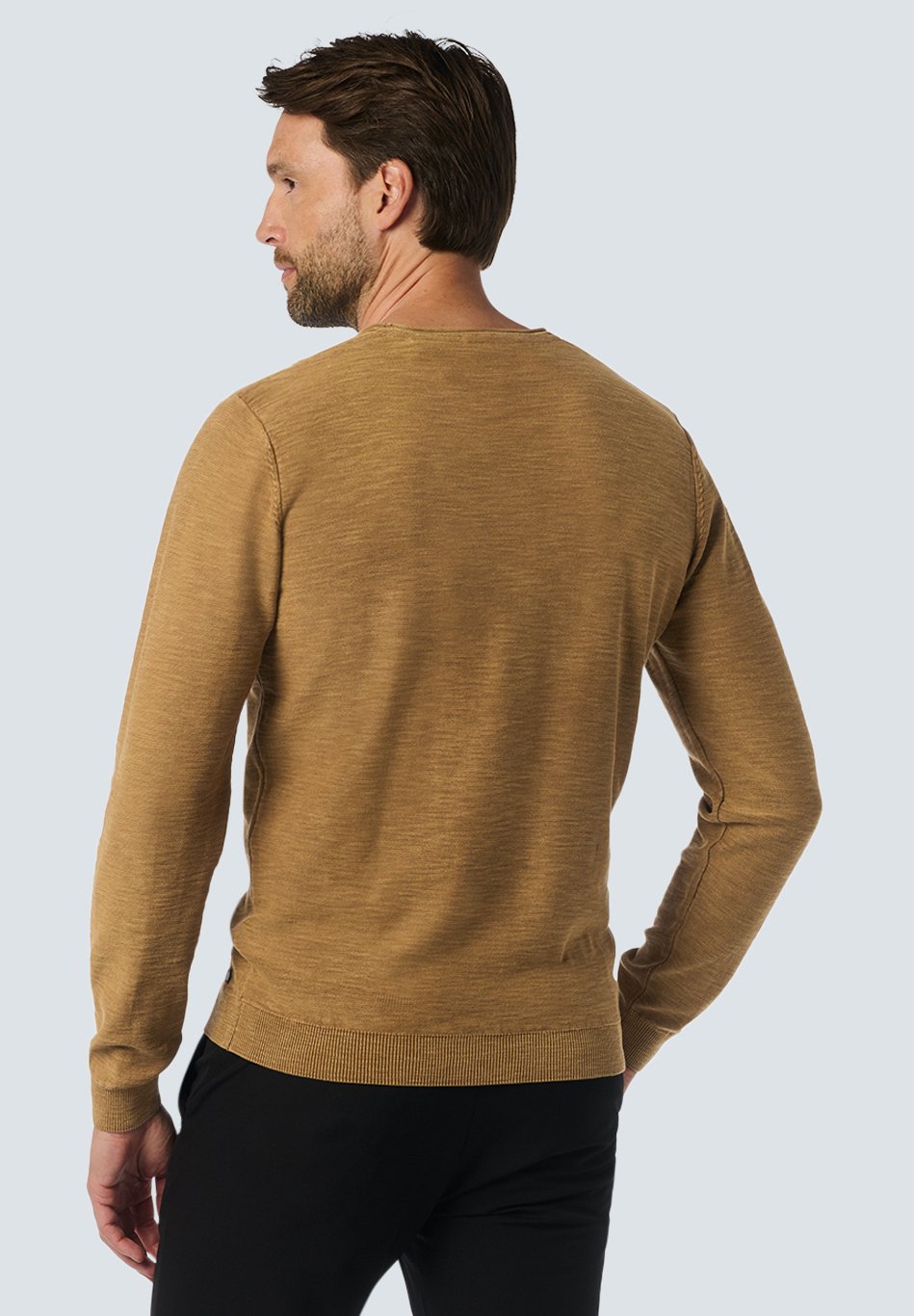 

Джемпер ROUND NECK WITH GARMENT DYED AND STONE WASHED FINISH NO EXCESS, хаки