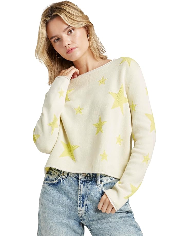 

Свитер Splendid STEVIE STAR SWEATER, цвет Moonstone/Chartruese
