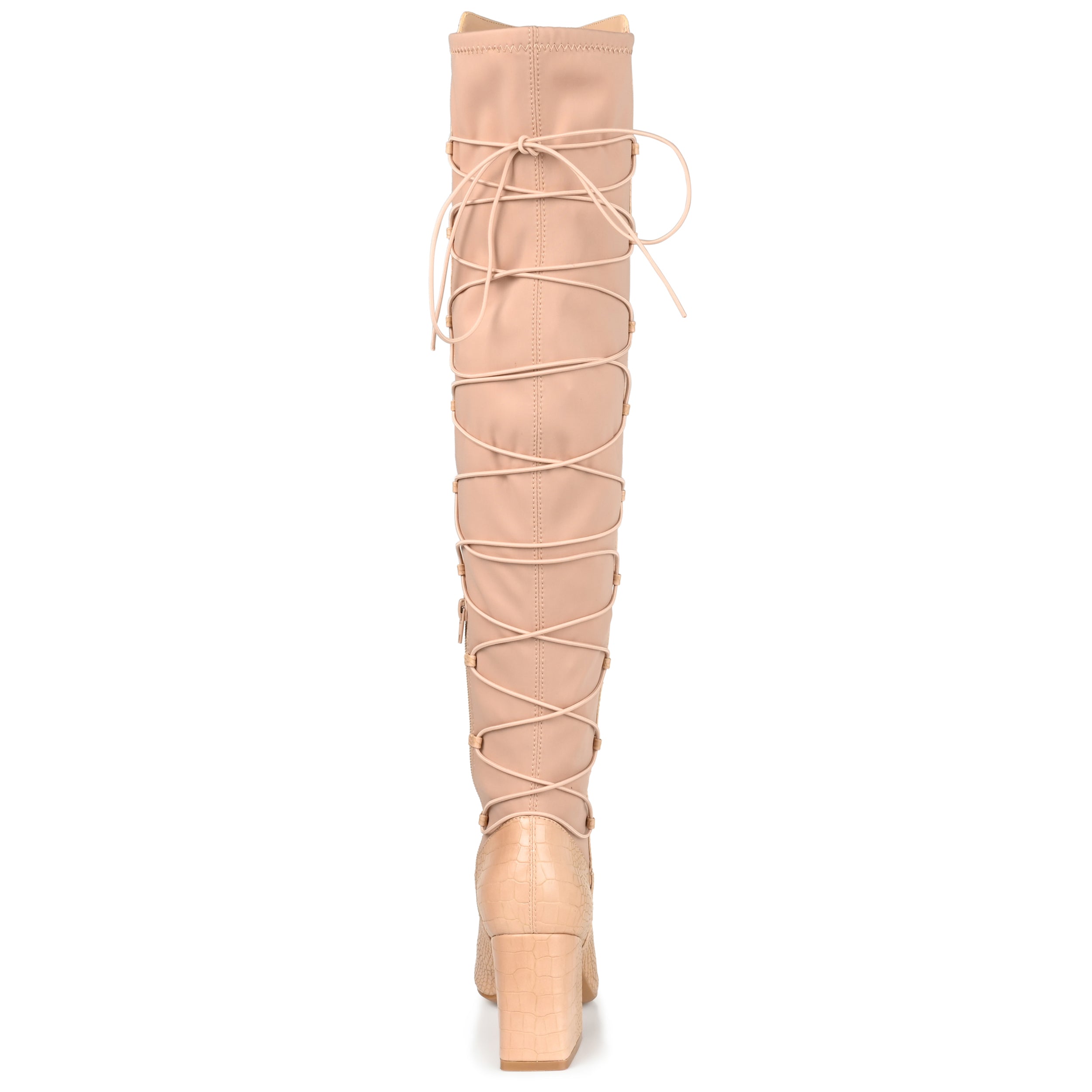 Женские сапоги Journee Collection Tru Comfort Foam Valorie с широким голенищем, бежевый — фото 3