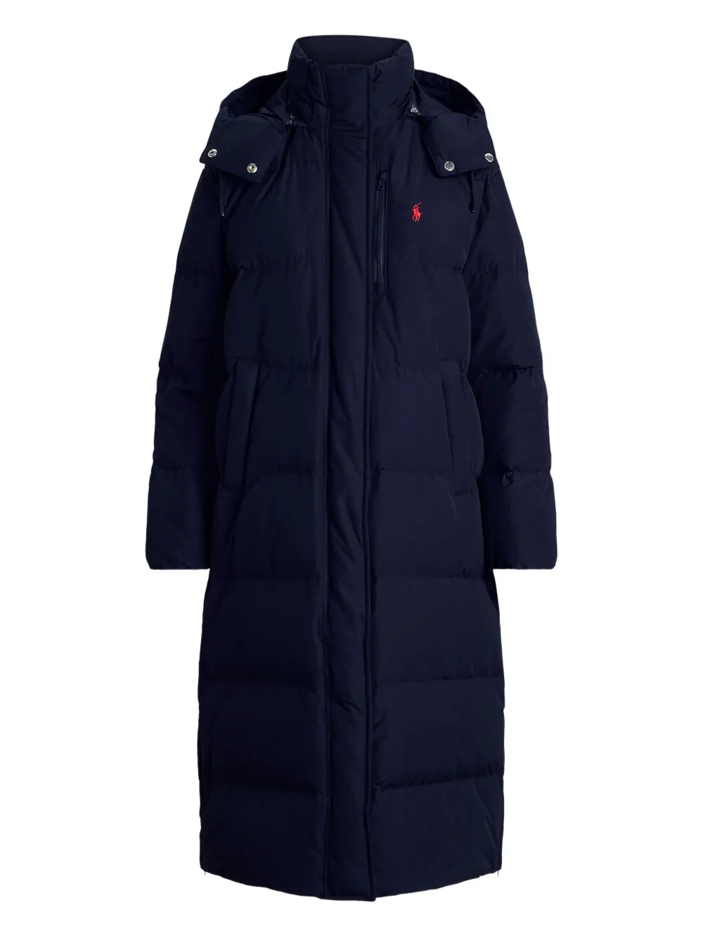 

Пуховик с капюшоном POLO RALPH LAUREN, синий