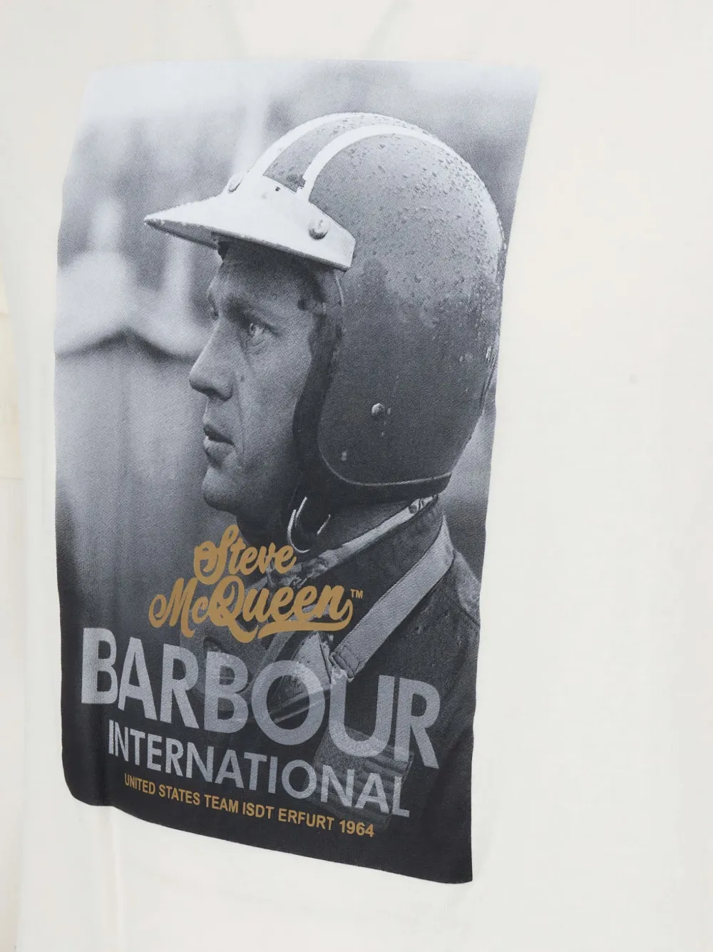 

Футболка с принтом Barbour, белый