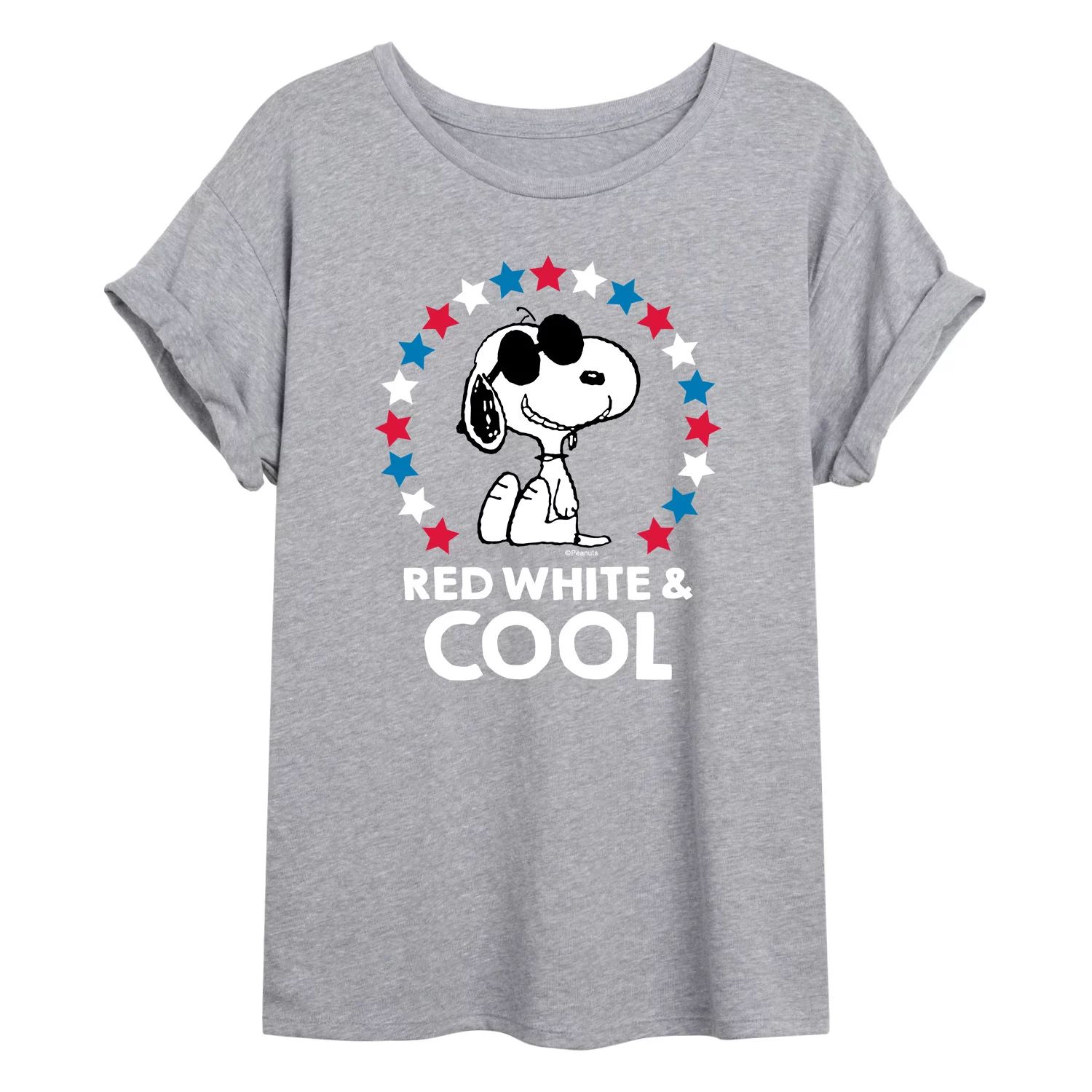 

Детская струящаяся футболка Peanuts Snoopy Cool Licensed Character, серый