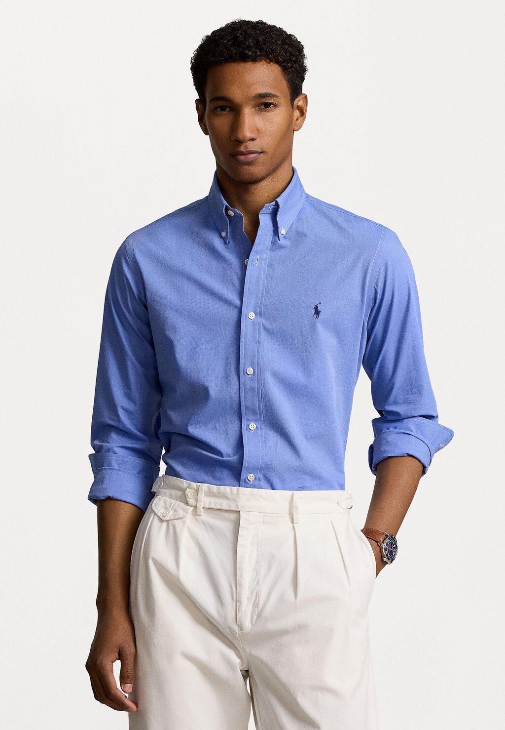 

Рубашка Polo Ralph Lauren, цвет blue end on end