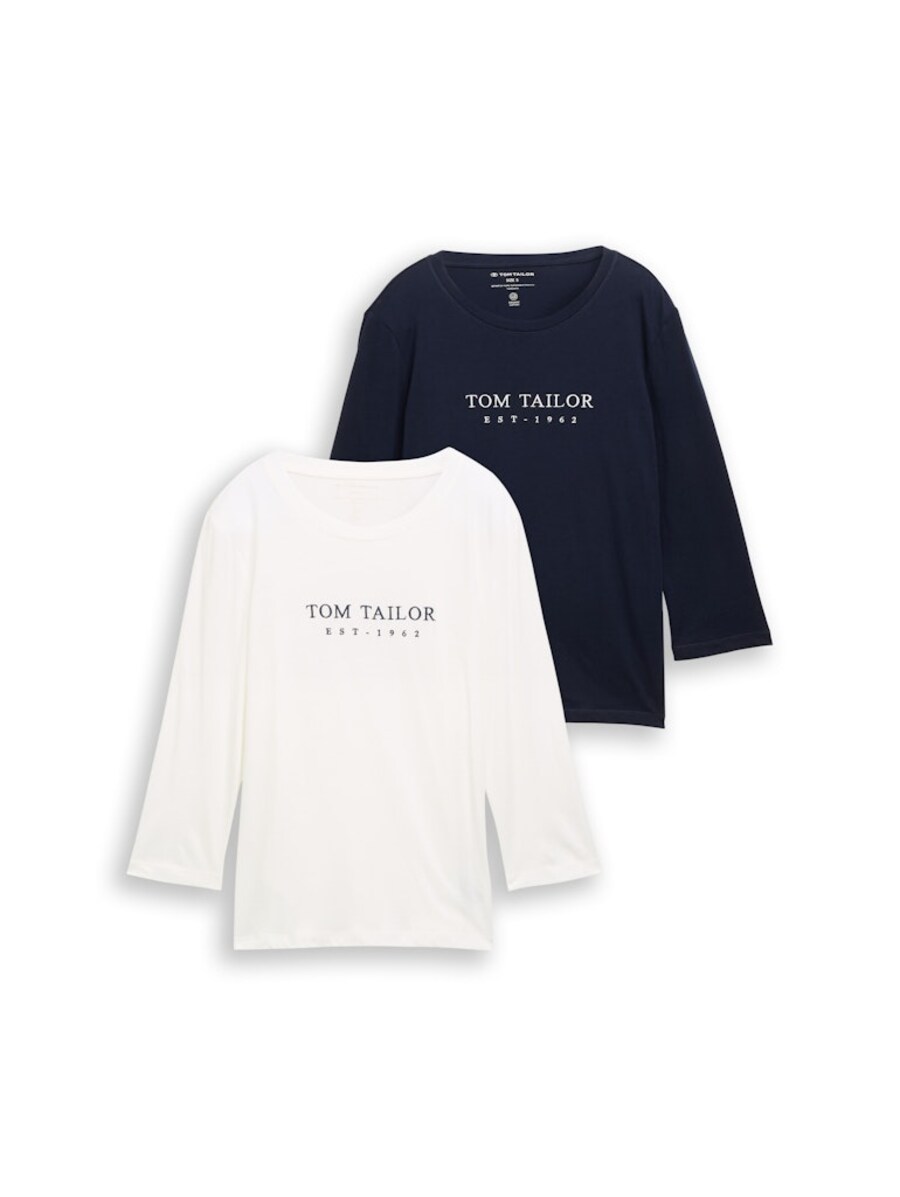 

Топ TOM TAILOR, Navy/White