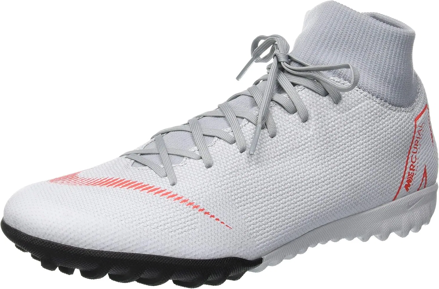 Футбольные бутсы Nike Mercurial Superflyx Vi Academy TF унисекс, Multicolour Wolf Grey Lt Crimson Pure Platinum 060