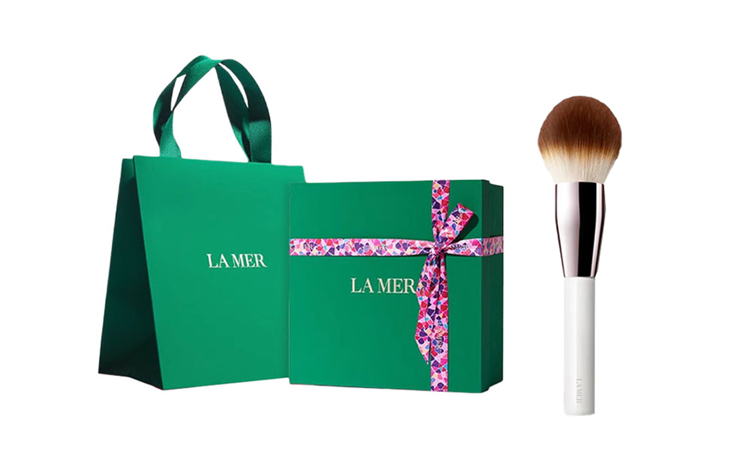 

HAILANZHIMI Radiant Enamel Transformation Пудра-кисть Soft LA MER, glistening transforming honey powder brush