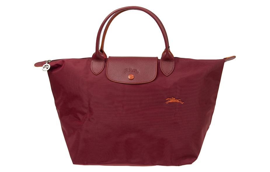 

Сумка-пельмень из коровьей кожи, средняя женская сумка через плечо, марсала LONGCHAMP, maroon