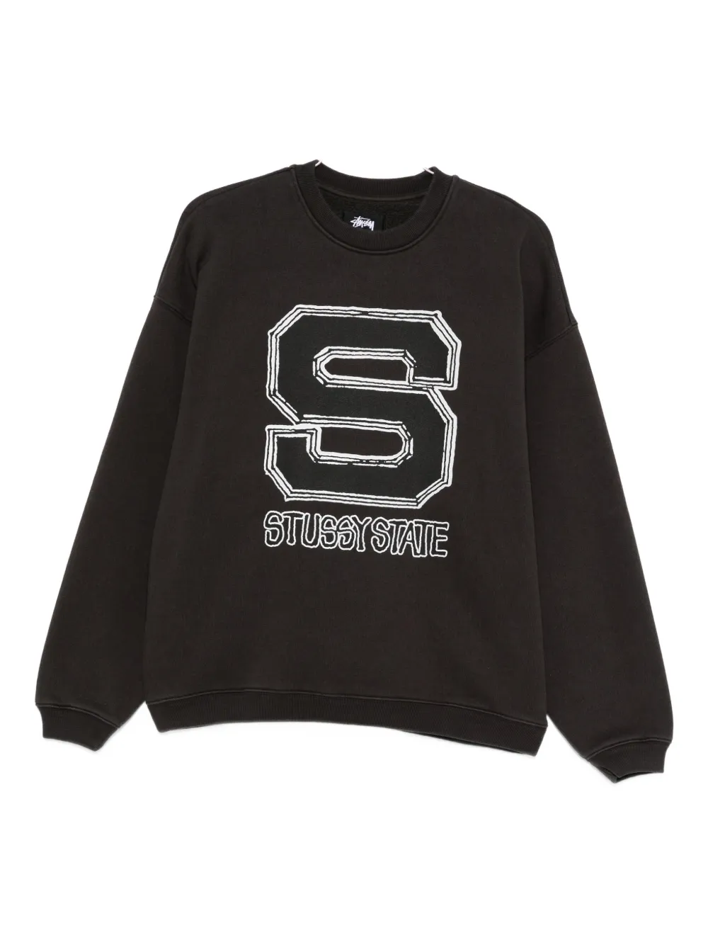 

Свитшот из хлопкового микса Stüssy, черный