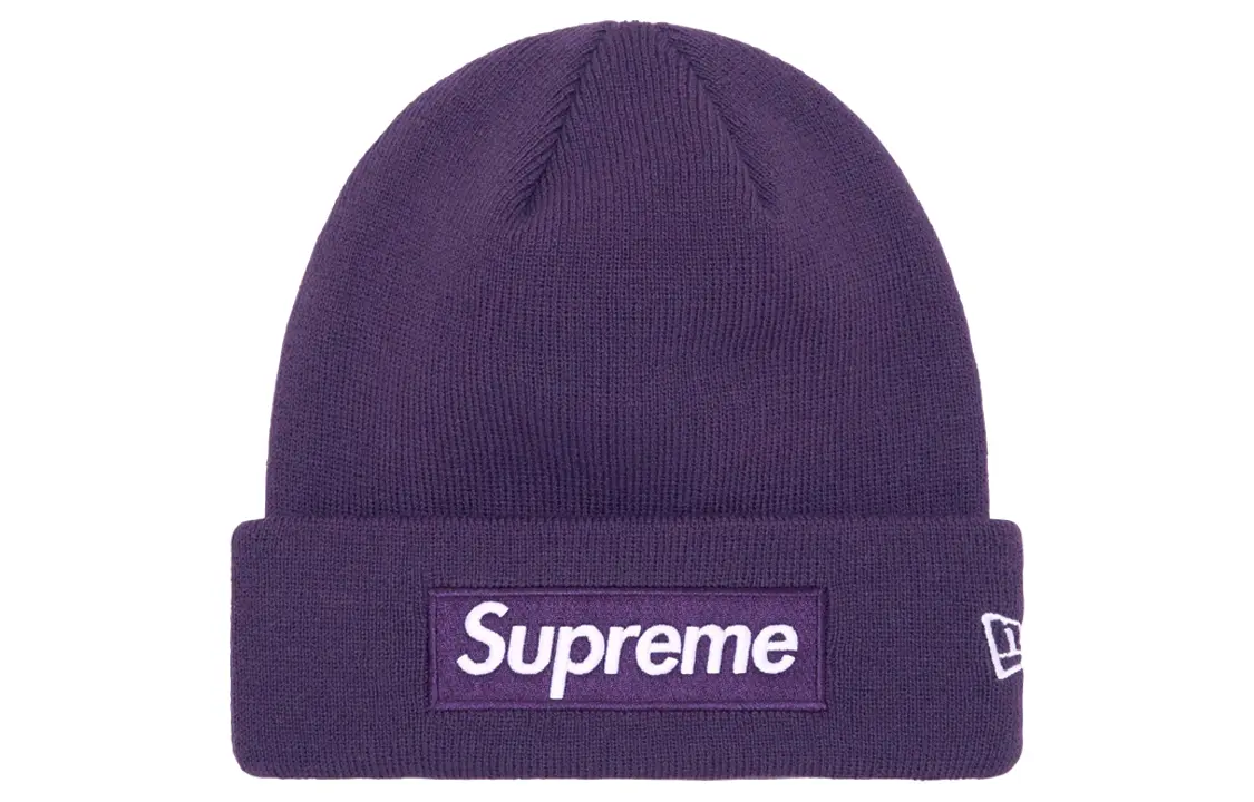 

Шапка Supreme New Era с логотипом, фиолетовый