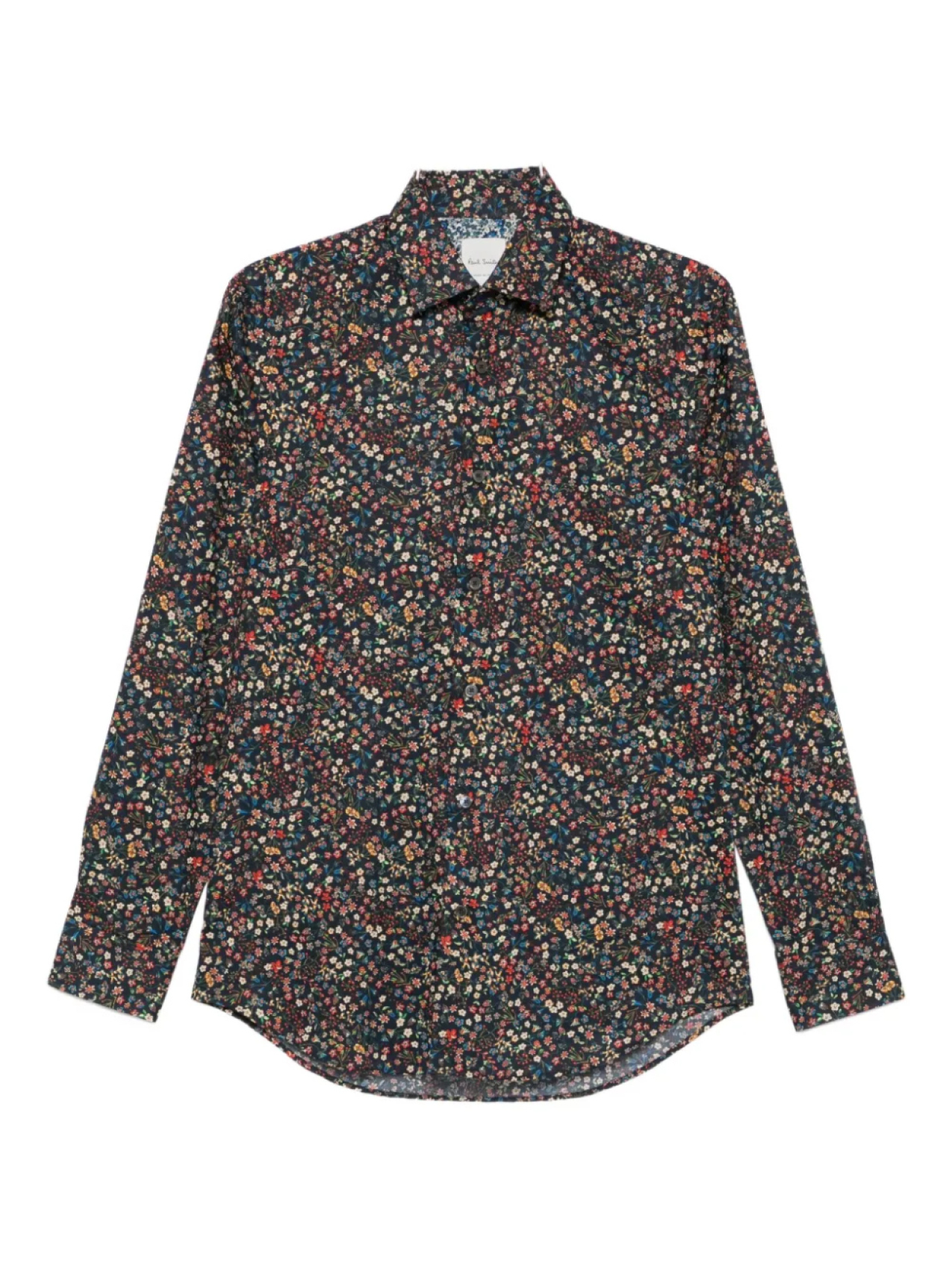 

Рубашка с цветочным принтом Paul Smith, черный
