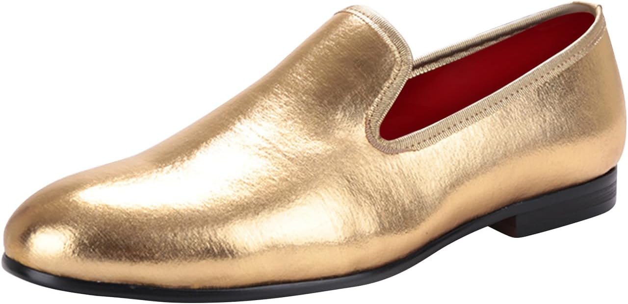 

Мужские лоферы и слипоны Santimon, вечерние золотые бархатные пенни-лоферы, модные туксы, свадебная, повседневная, деловая, роскошная обувь для мужчин, для вечеринок, дискотек и курительных вечеров