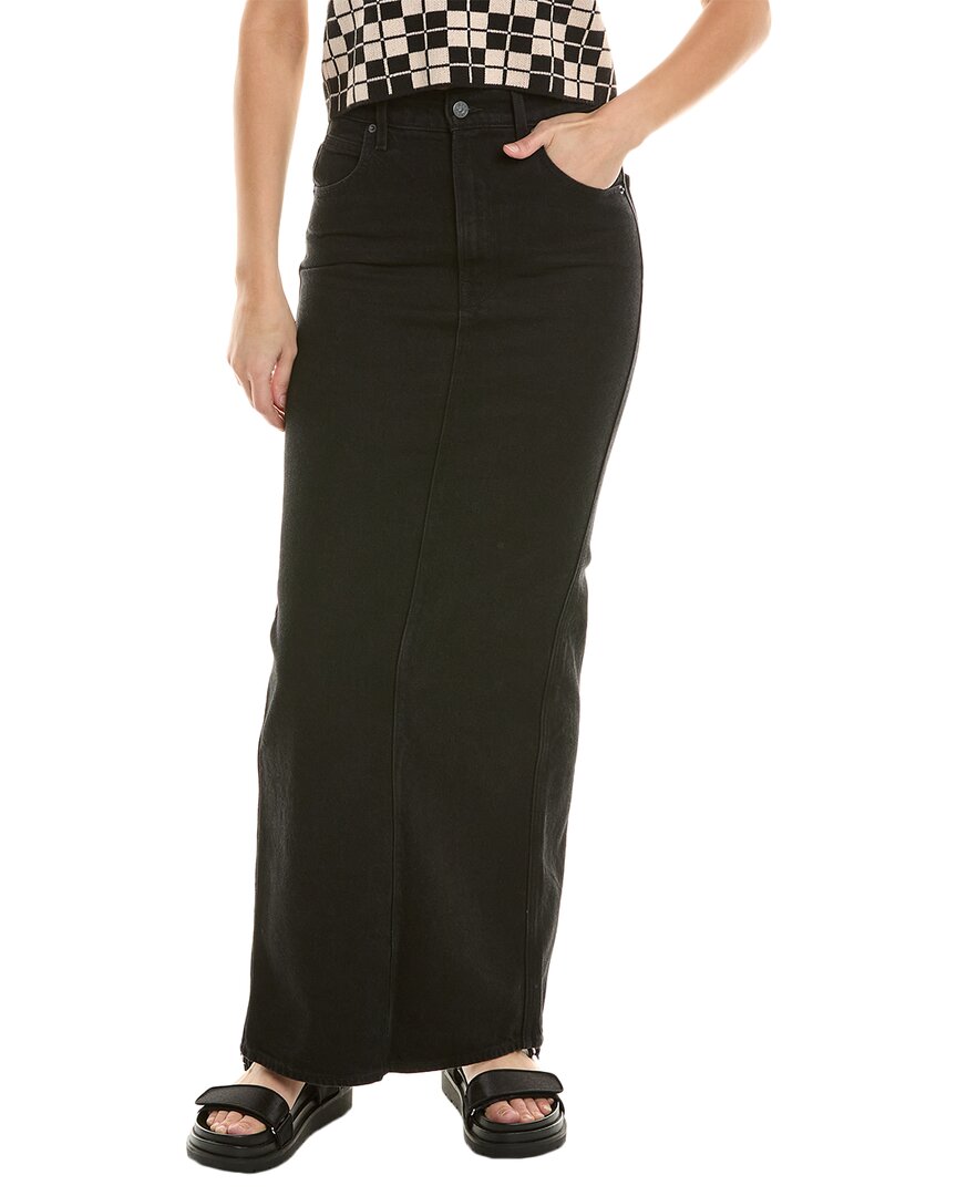 

MOTHER Джинсовая юбка Candy Stick Maxi, черный