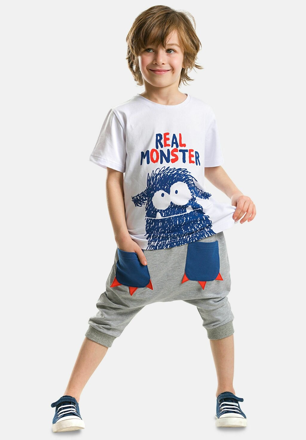 

Спортивные брюки MONSTER POCKET Denokids, цвет weiß
