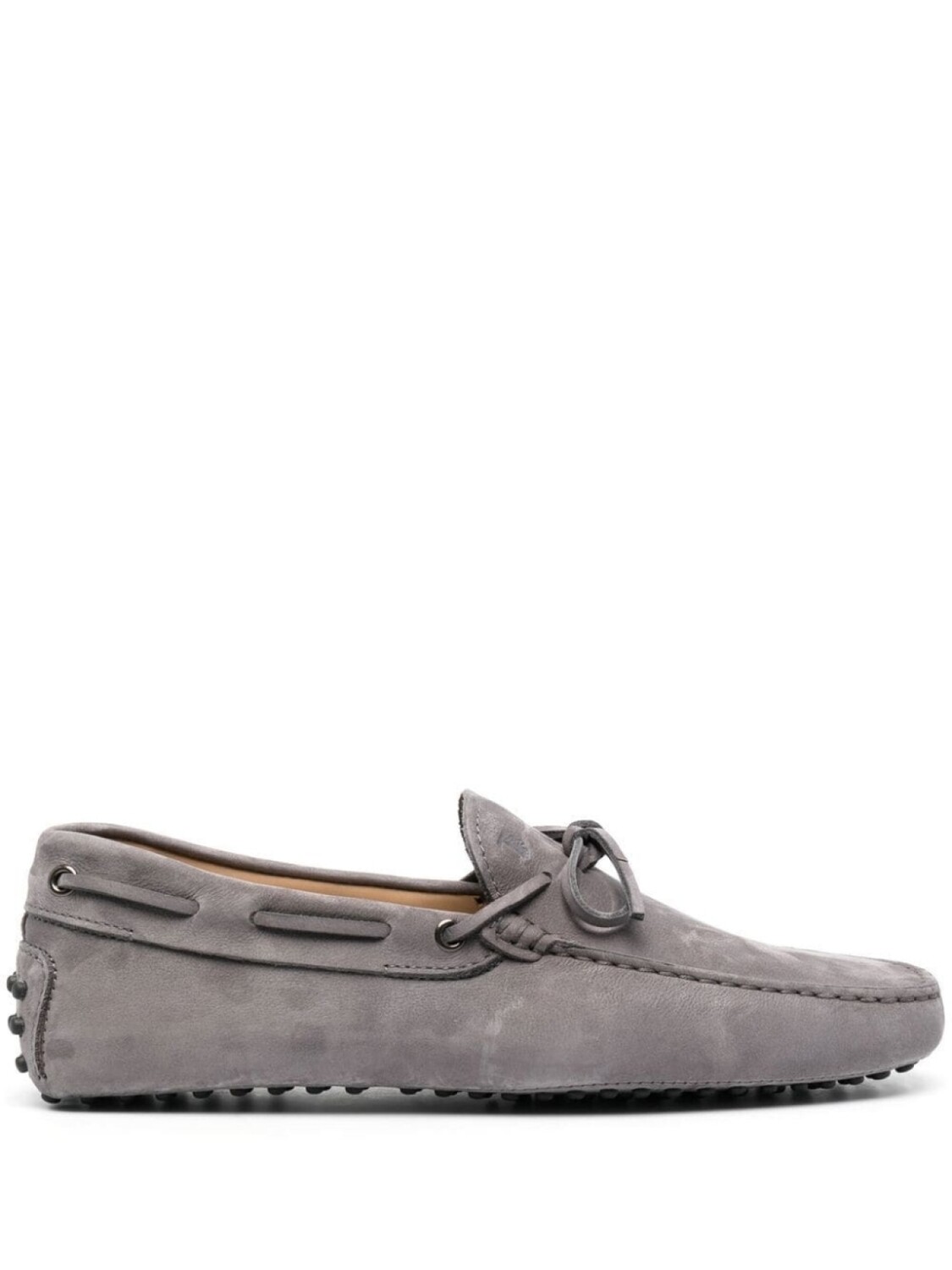 

Tod's лоферы Gommino на шнуровке, серый