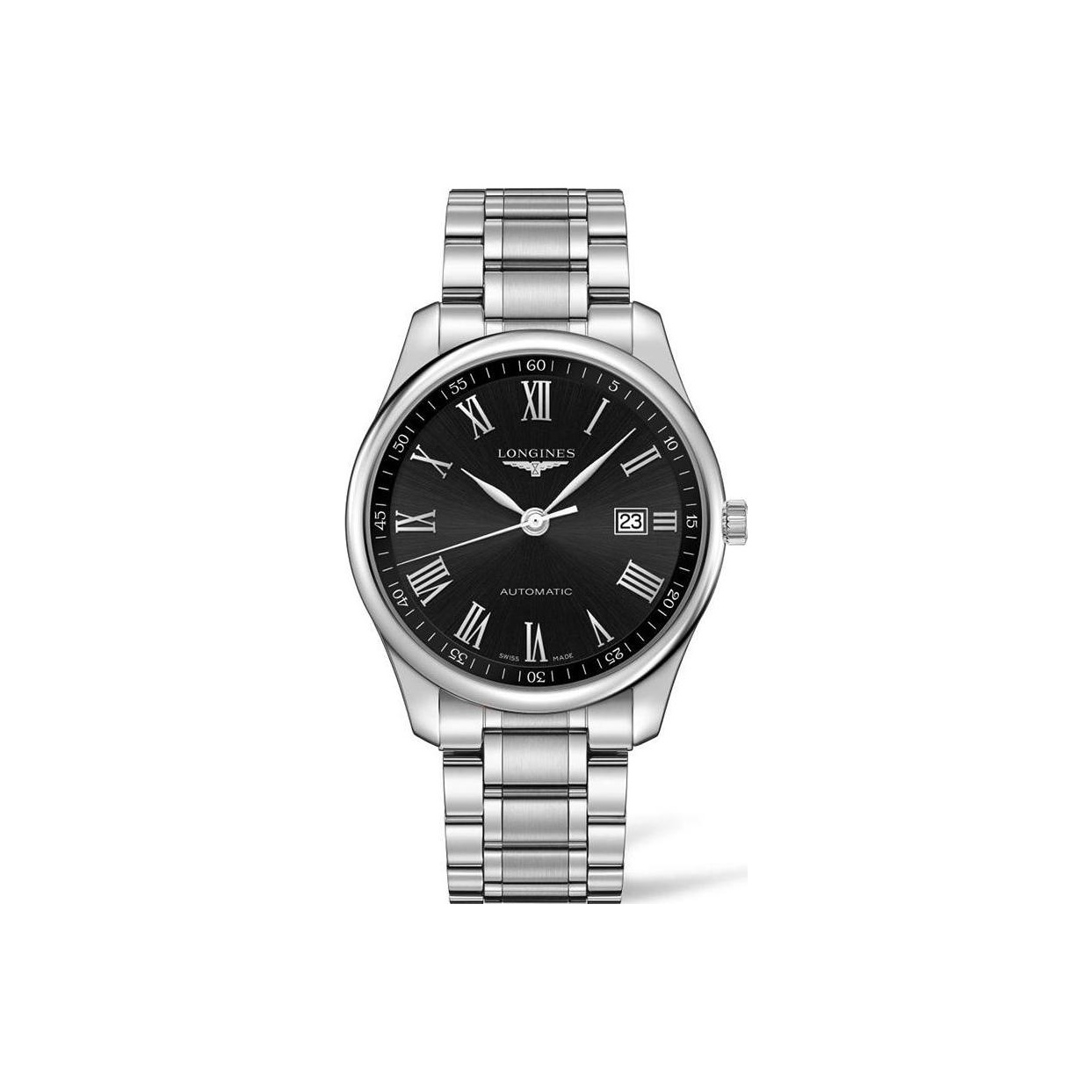 

LONGINES Часы Master Collection Automatic Mechanical Movement Men's Watch Watch 42mm Black Dial Stainless Steel Case, Blue Dial