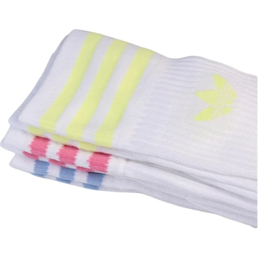 Носки гольф унисекс, набор из 3 пар Adidas Originals, 1 Set 3 Packs (Red+Yellow+Blue) — фото 4