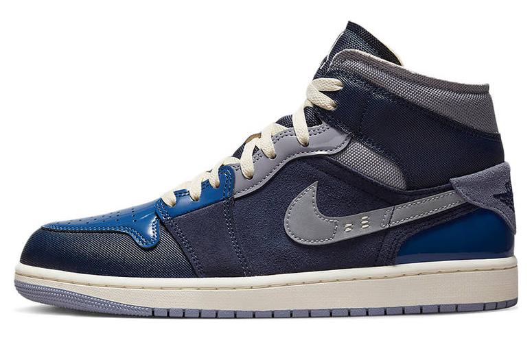 

Футболка Mid Se Craft Obsidian French Blue Ashen Slate White Jordan, черно-синяя